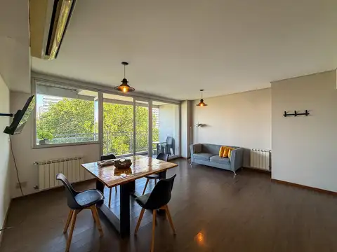 Venta departamento 1 dormitorio con balcón terraza y cochera mas amenities Ciudad Ribera