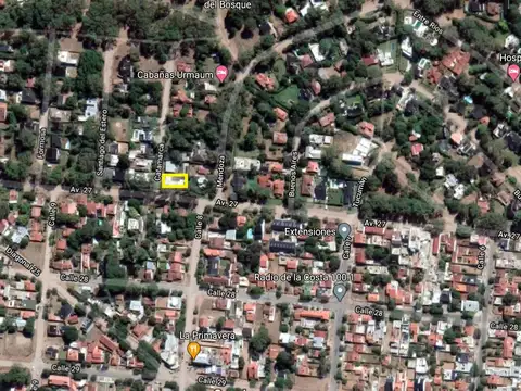 Terreno en Venta 27  mts Fondo