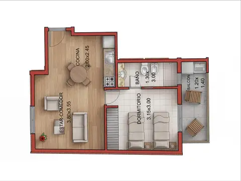 Departamento en alquiler