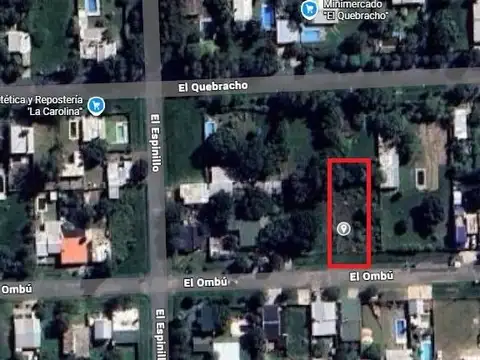 Terreno en La Carolina, 10m x 30m, A 3 cuadras de Ruta 18. USD20.000.-