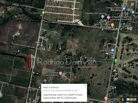 Terreno en Venta en Concordia, USD 40.000