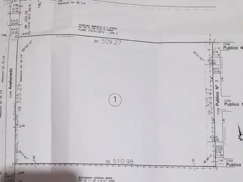 Terreno en Venta 325  mts Frente