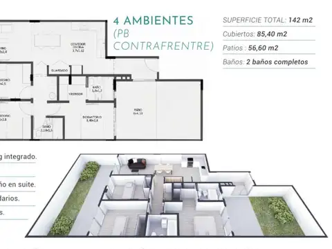 Departamento en Venta en Monte Castro, USD 234.200