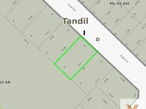 Terrenos en venta - 376Mts2 - Tandil