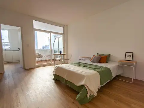 Departamento en alquiler mono ambiente amplio reciclado