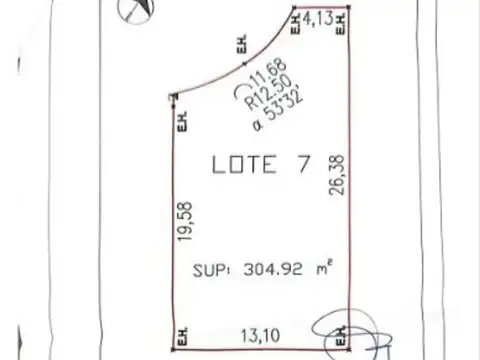 Terreno en Venta de 304,0 m2