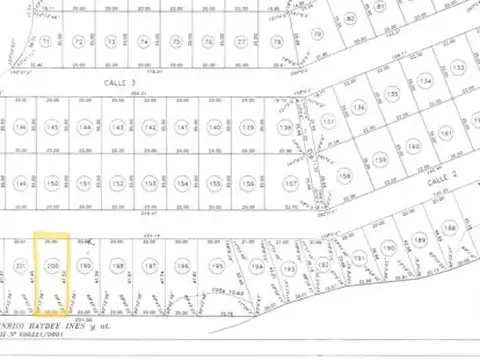 Terreno en Venta 20  mts Frente