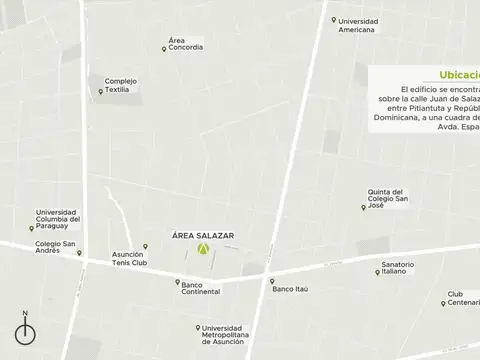 Departamento 1 dormitorios en venta. Área Salazar, Asunción