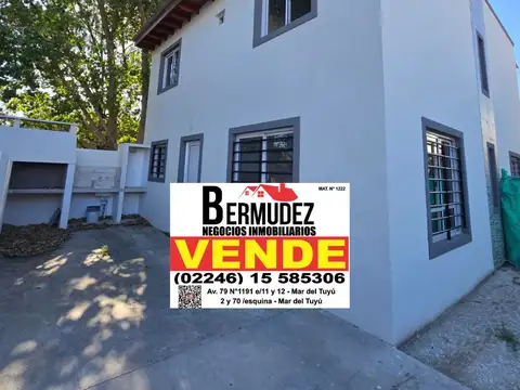 Chalet venta 3 ambientes Mar del tuyu calle 77 entre 5 y 6