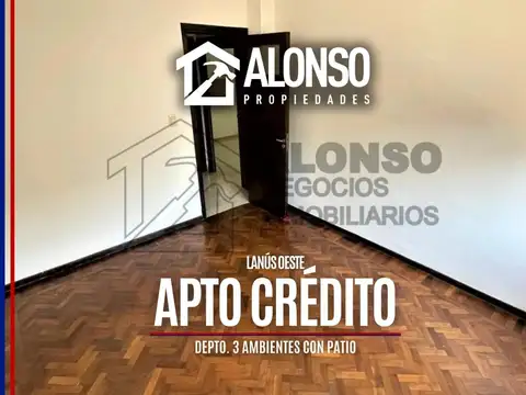 DEPARTAMENTO 3 AMBIENTES EN VENTA EN LANUS OESTE