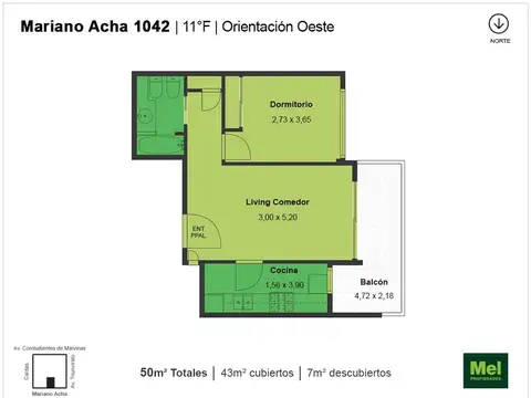 Gral Mariano Acha 1042 , Piso 11