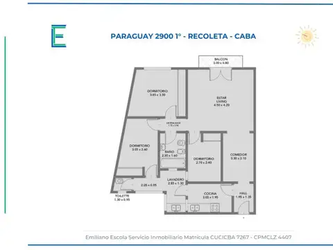 Paraguay 2900 , Piso 1