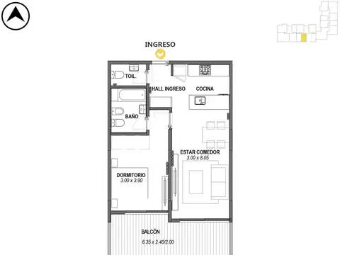 Departamento en Venta en Pichincha, Rosario