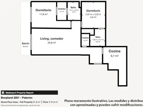 Departamento en Venta de 3 ambientes