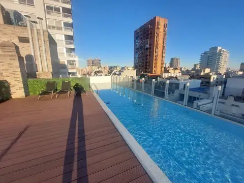 2 AMBIENTES FRENTE BALCON SEGURIDAD POR TOTEM, PISCINA, SUM C/PARRILLA,SOLAR, LAUNDRY LLENO DE LUZ Y SOL