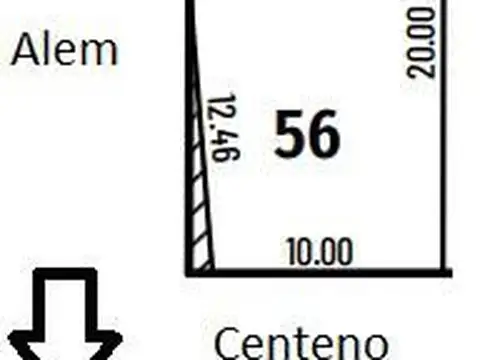 Galpon en Venta 20  mts Frente