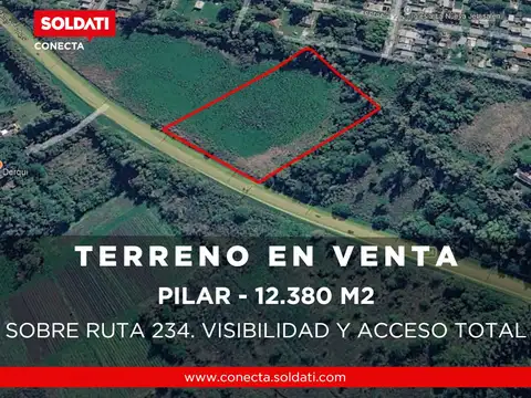 Macrolote de 12.380 m2 sobre Ruta 234 en Presidente Derqui Venta
