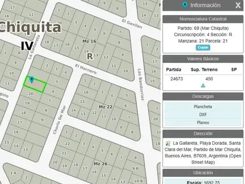 Terreno en Venta en Balneario Playa Dorada, USD 18.000