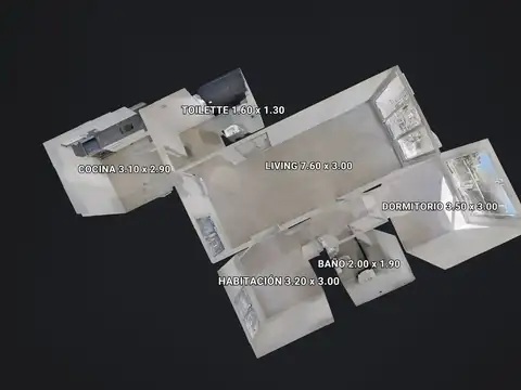 Departamento en Venta de 3 ambientes