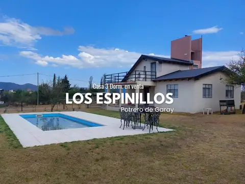 Casa 3 dorm. - Pileta en Los Espinillos, Potrero de Garay 