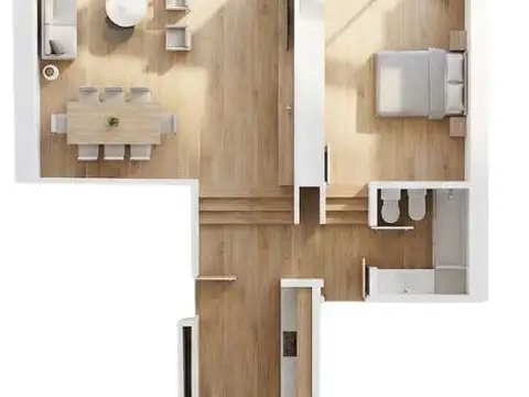 Arenales  al 1600 2 ambientes recoleta en refacción