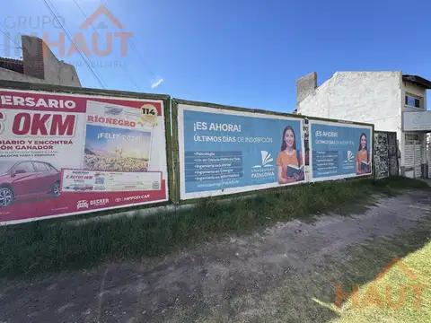 Terreno en Venta 17  mts Fondo