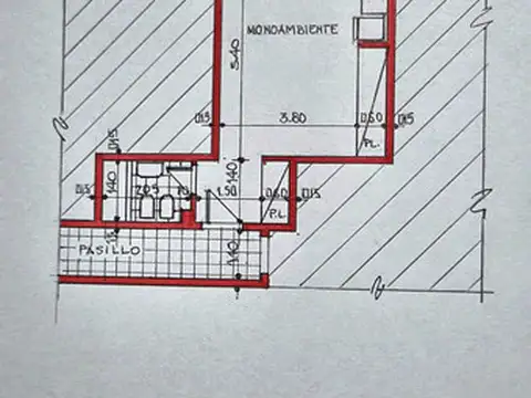 Departamento en Alquiler de Monoambiente