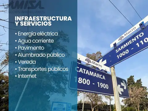 Terreno en Venta 136  mts Fondo