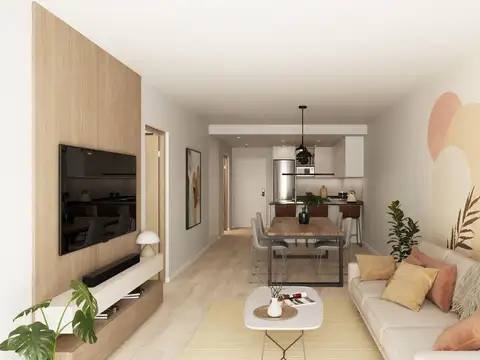 Departamento Monoambiente con 1 baño