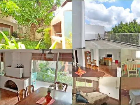 Casa con Jardín, Garaje, Terraza y Parrilla en Villa del Parque