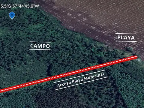 Calle 721 e/ Playa Municipal y Av. Montevideo