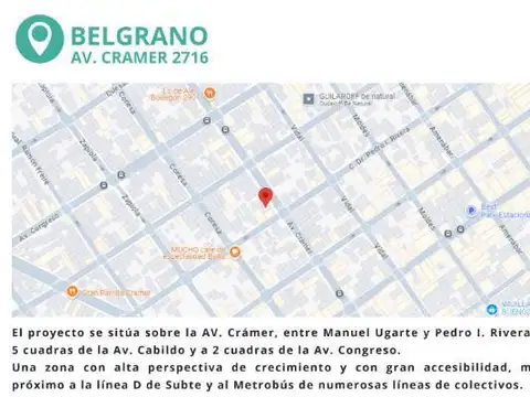 Departamento en Venta de 3 ambientes
