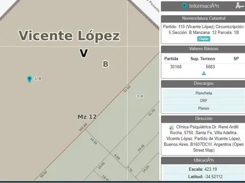 Terreno en Venta en Villa Adelina APTO DESARROLLO