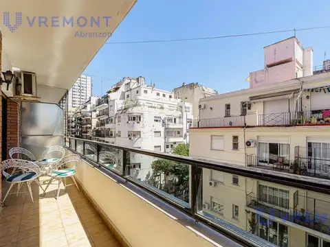 Anchorena 1600 3 ambientes al frente con balcón cochera 83m2 Recoleta