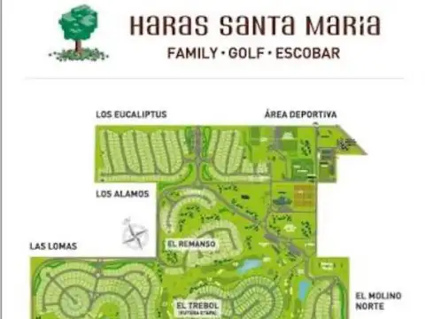 Lote en Venta, 827m2, en Haras Santa Maria, Escobar, GBA Norte