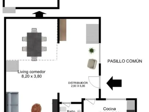 Depto Tipo Casa en Venta en Villa Crespo, USD 150.000