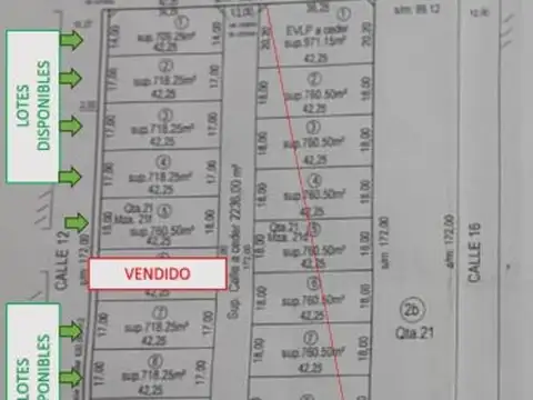VENTA DE TERRENOS 718.25M2