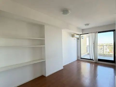 Alquiler 1 dormitorio, con cochera y balcon terraza. Amenities, quincho y pileta