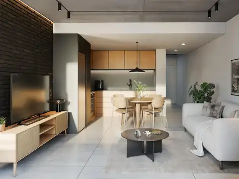 Departamento Monoambiente con 1 baño