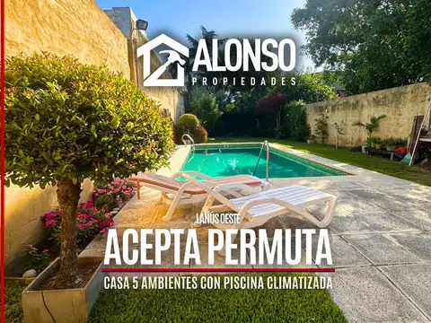 CASA 5 AMBIENTES CON PISCINA EN VENTA EN LANÚS
