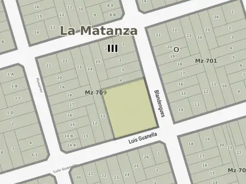 Terreno en Venta en Aldo Bonzi, Partido de La Matanza