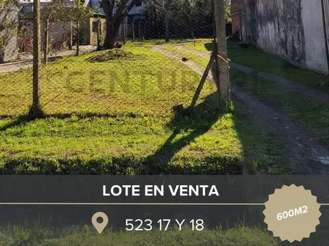 venta de lote de 600m2
