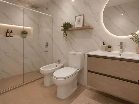 Departamento Monoambiente con 1 baño