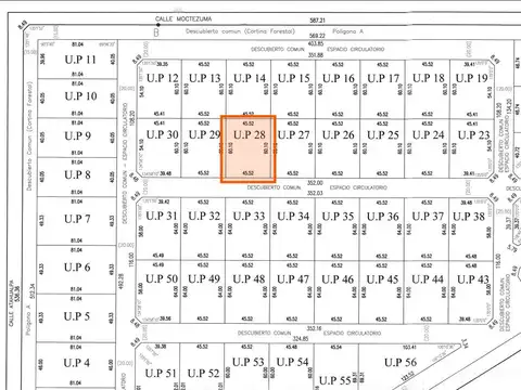 Terreno en Venta 60  mts Fondo
