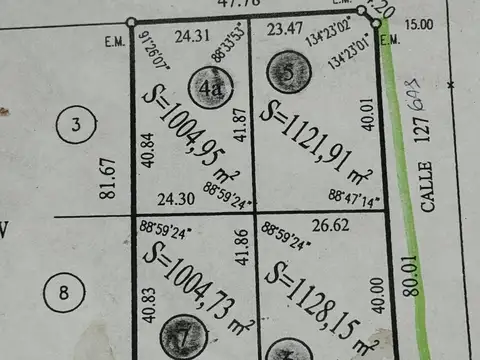 Terreno en Venta en Mercedes, USD 80.000