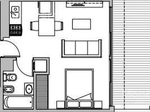 Departamento en Venta en Parque Centenario, USD 124.500