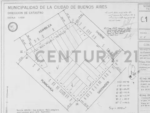 Terreno en Venta en Parque Chacabuco, USD 990.000