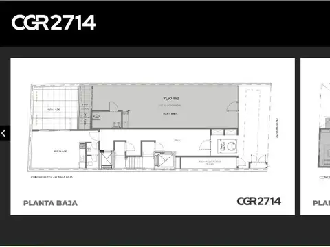 Departamento Monoambiente con 1 baño