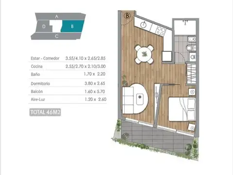 Casa en Venta de 1 dormitorio