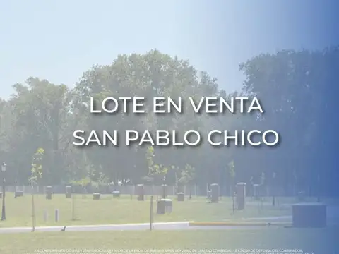 Lote en San Pablo Chico Orientacion Noroeste